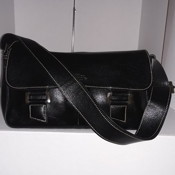 Longchamp Handbags - Longchamp beautiful black leather satchel